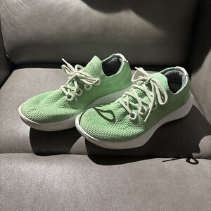 EUC MEN’S ALLBIRDS TREE DASHER SHOES SNEAKERS GREEN SIZE 10 US 43 EU Lace Up